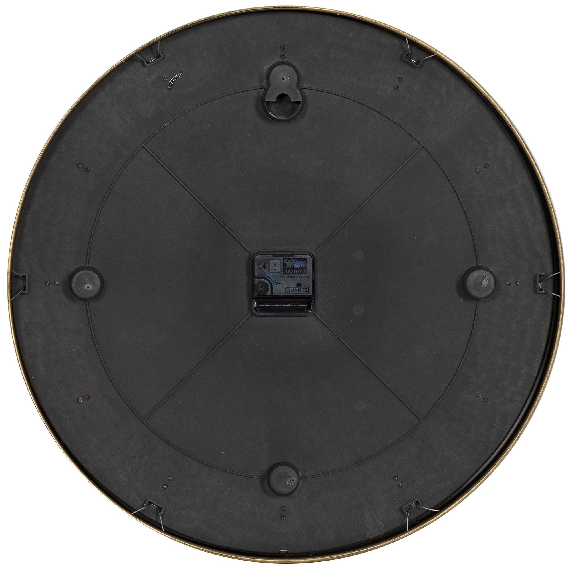 Image 6 Gold Glass Contemporary Wall Clock, 20" x 2" x 20" more views