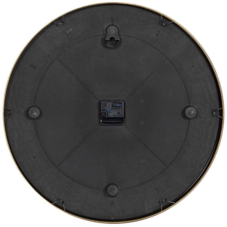 Image 6 Gold Glass Contemporary Wall Clock, 20" x 2" x 20" more views