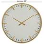 7_Gold Glass Contemporary Wall Clock, 20" x 2" x 20" more views