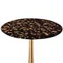 Gold Goathide 16" Wide Aluminum Round Side Table in scene