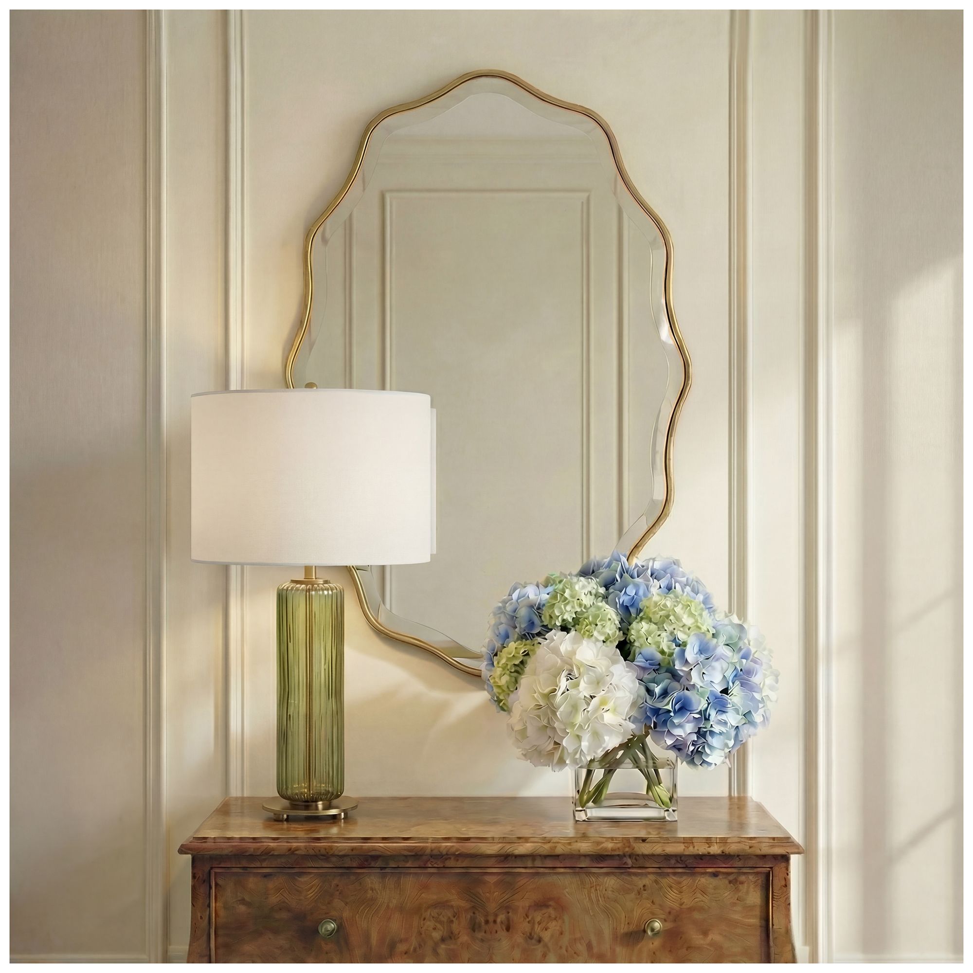 Image 2 Gold Leaf 22" x 32" Wall Mirror more views