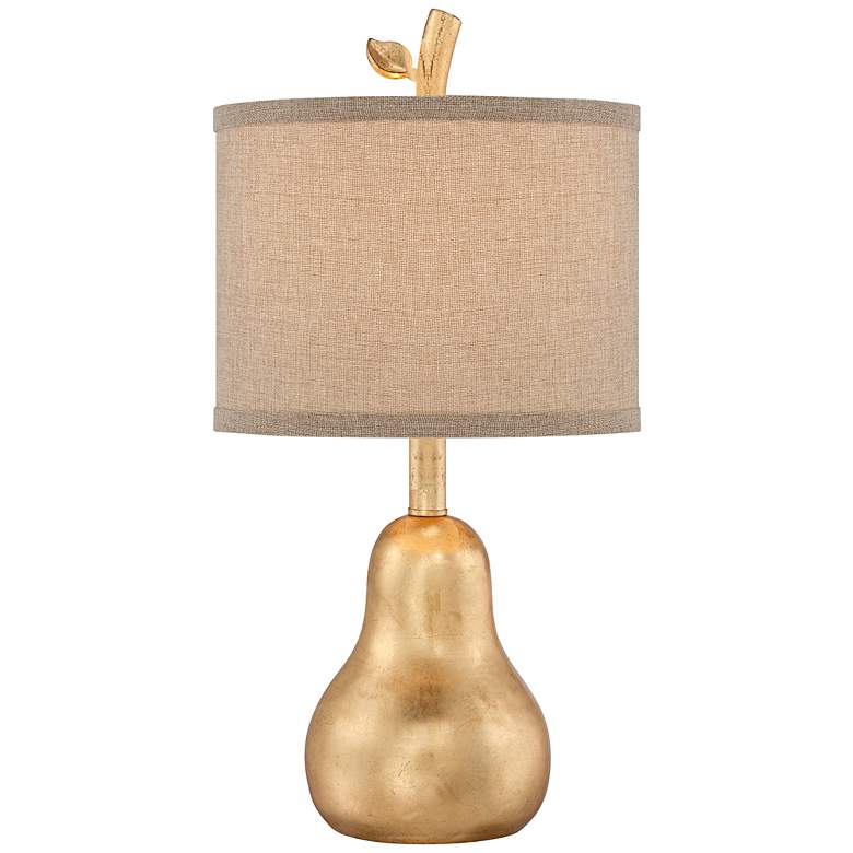 Image 1 Gold Leaf  Pear Table Lamp