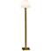 Gold Luster Wood Column Floor Lamp