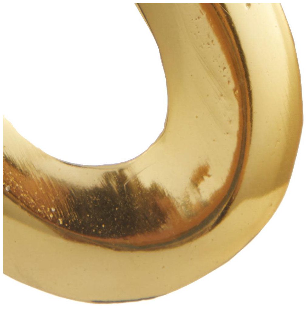 Gold Marble Contemporary Sculpture, S/2 24", 21"H