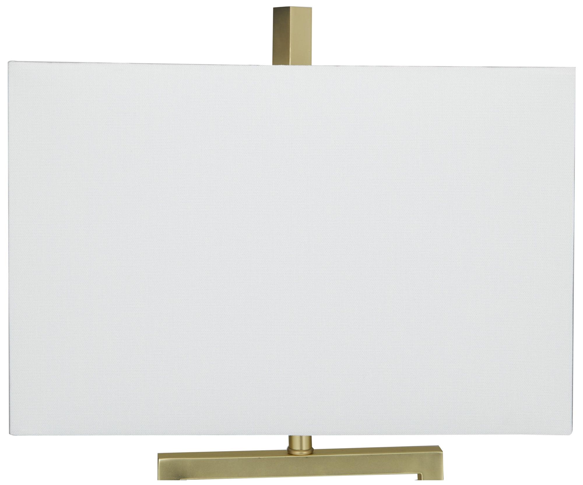 Image 4 Gold Marble Modern Table Lamp, 15" x 9" x 27" more views