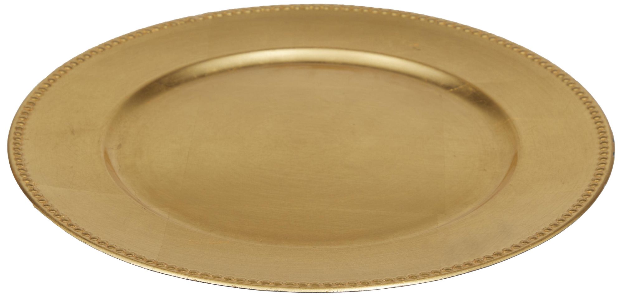 Image 5 Gold Melamine Plastic Glam Charger, S/8 13"D more views
