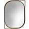 Gold Metal 26" x 35 1/4" Right Facing Wall Mirror