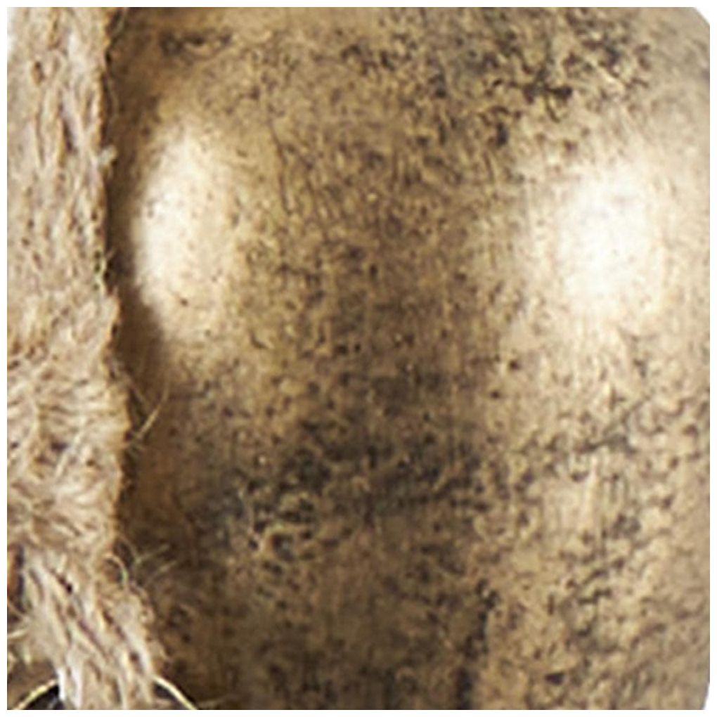 Gold Metal Bohemian Decorative Cow Bells, 3" x 3" x 22"