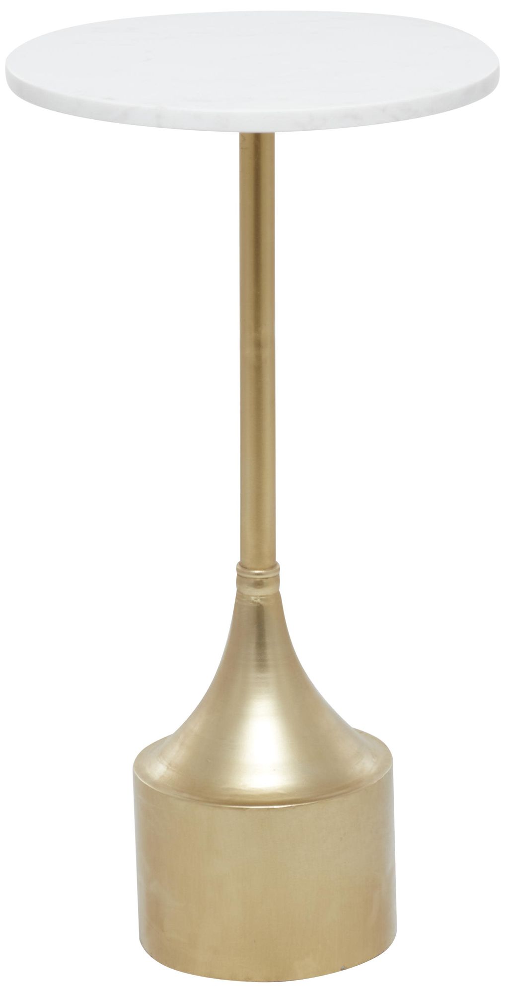 Image 2 Gold Metal Contemporary Accent Table, 13" x 13" x 25"