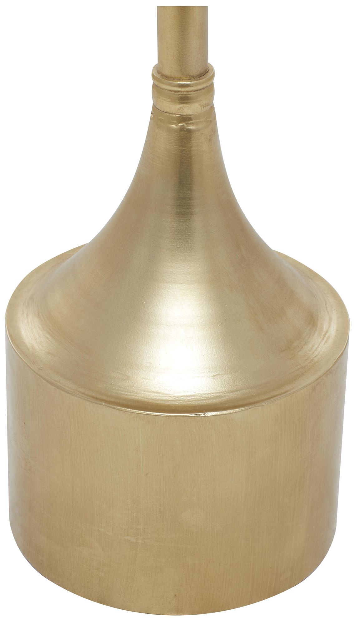 Image 3 Gold Metal Contemporary Accent Table, 13" x 13" x 25" more views