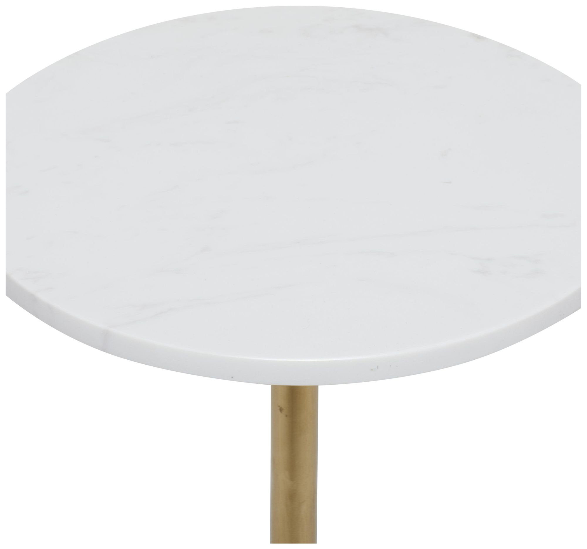 Image 4 Gold Metal Contemporary Accent Table, 13" x 13" x 25" more views