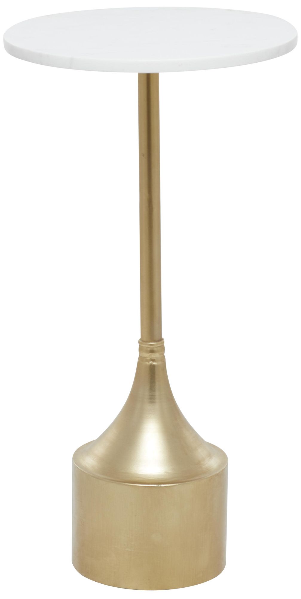 Image 5 Gold Metal Contemporary Accent Table, 13" x 13" x 25" more views