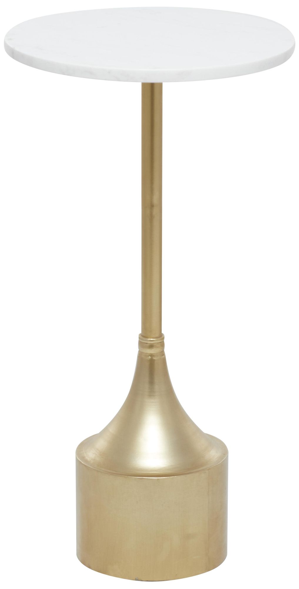 Image 6 Gold Metal Contemporary Accent Table, 13" x 13" x 25" more views