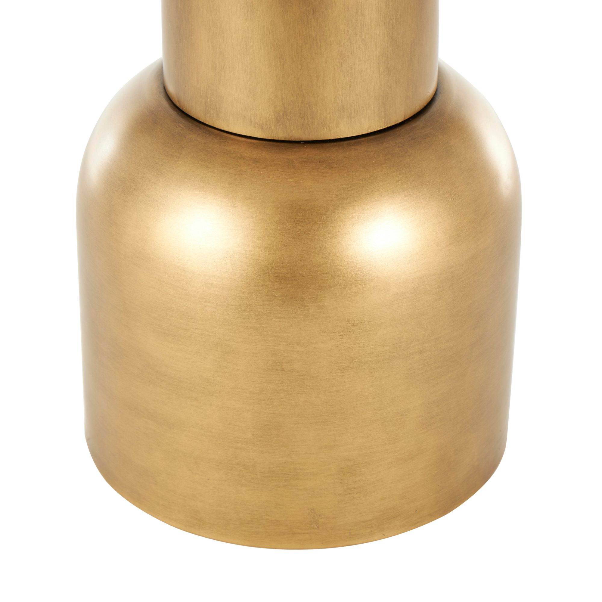 Image 3 Gold Metal Contemporary Accent Table, 16" x 16" x 20" more views