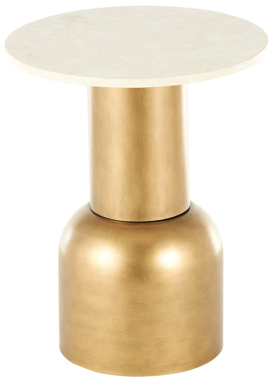 Image 6 Gold Metal Contemporary Accent Table, 16" x 16" x 20" more views