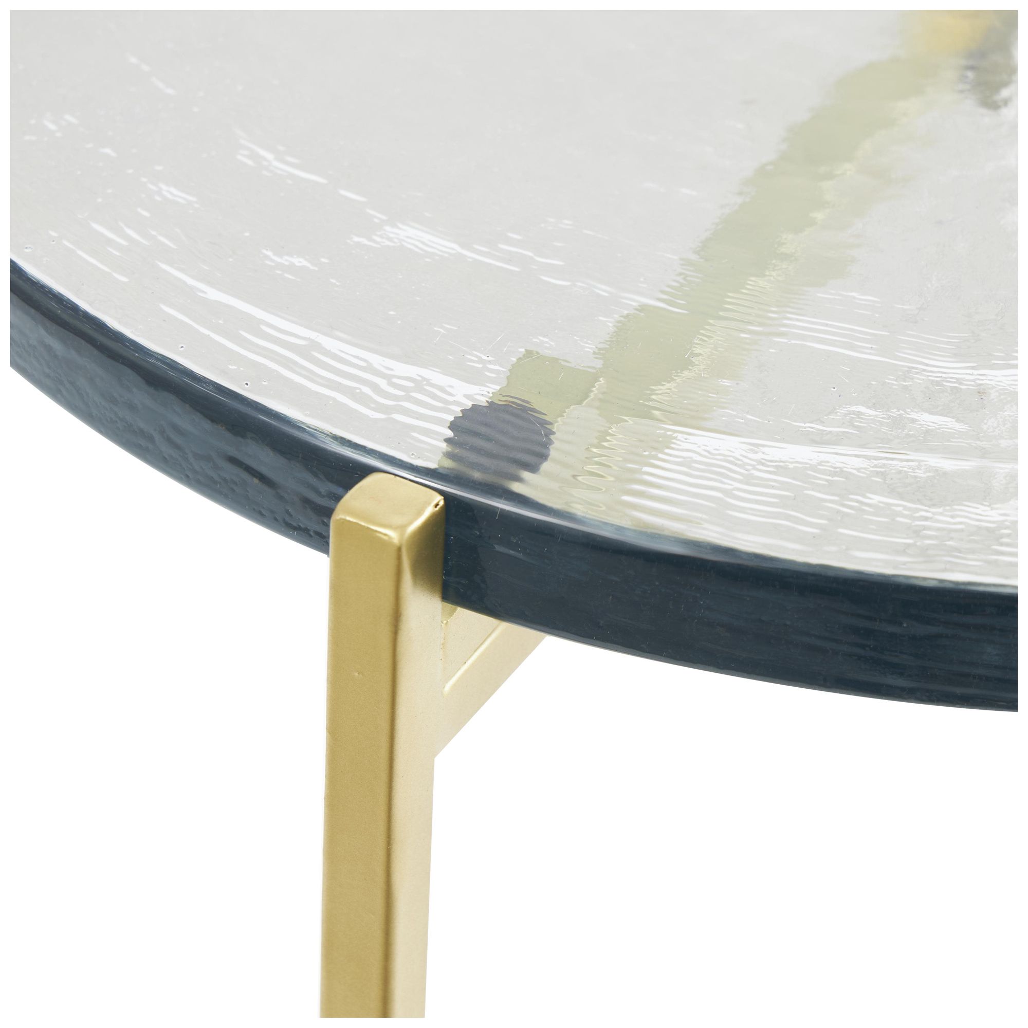 Image 3 Gold Metal Contemporary Accent Table, 16 more views