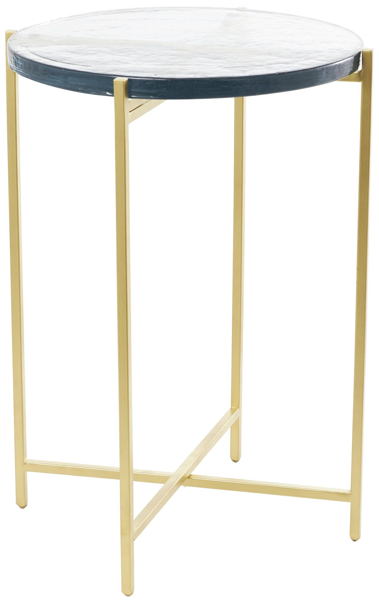 Image 4 Gold Metal Contemporary Accent Table, 16 more views