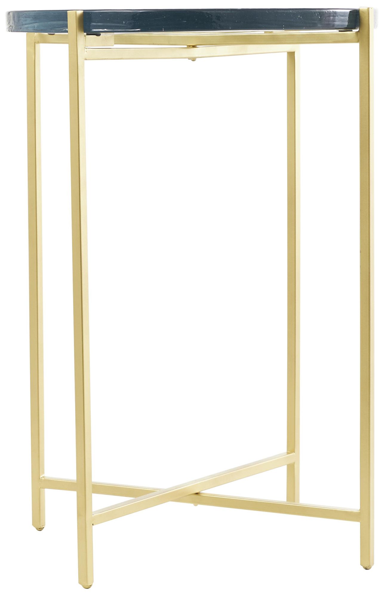 Image 5 Gold Metal Contemporary Accent Table, 16 more views