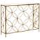 Gold Metal Contemporary Console Table, 42" x 12" x 32"