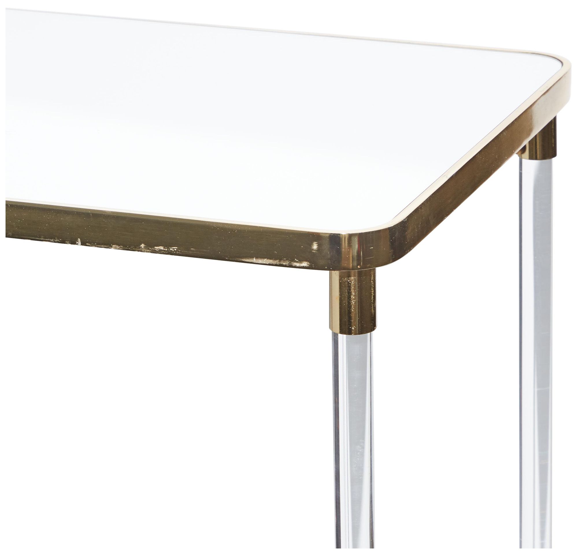Image 3 Gold Metal Contemporary Console Table, 44" x 19" x 32" more views