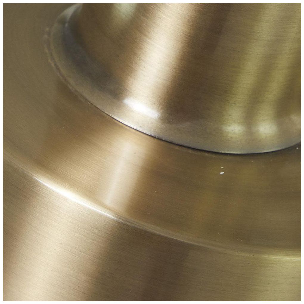 Gold Metal Contemporary Floor Lamp, 20" x 11" x 67"