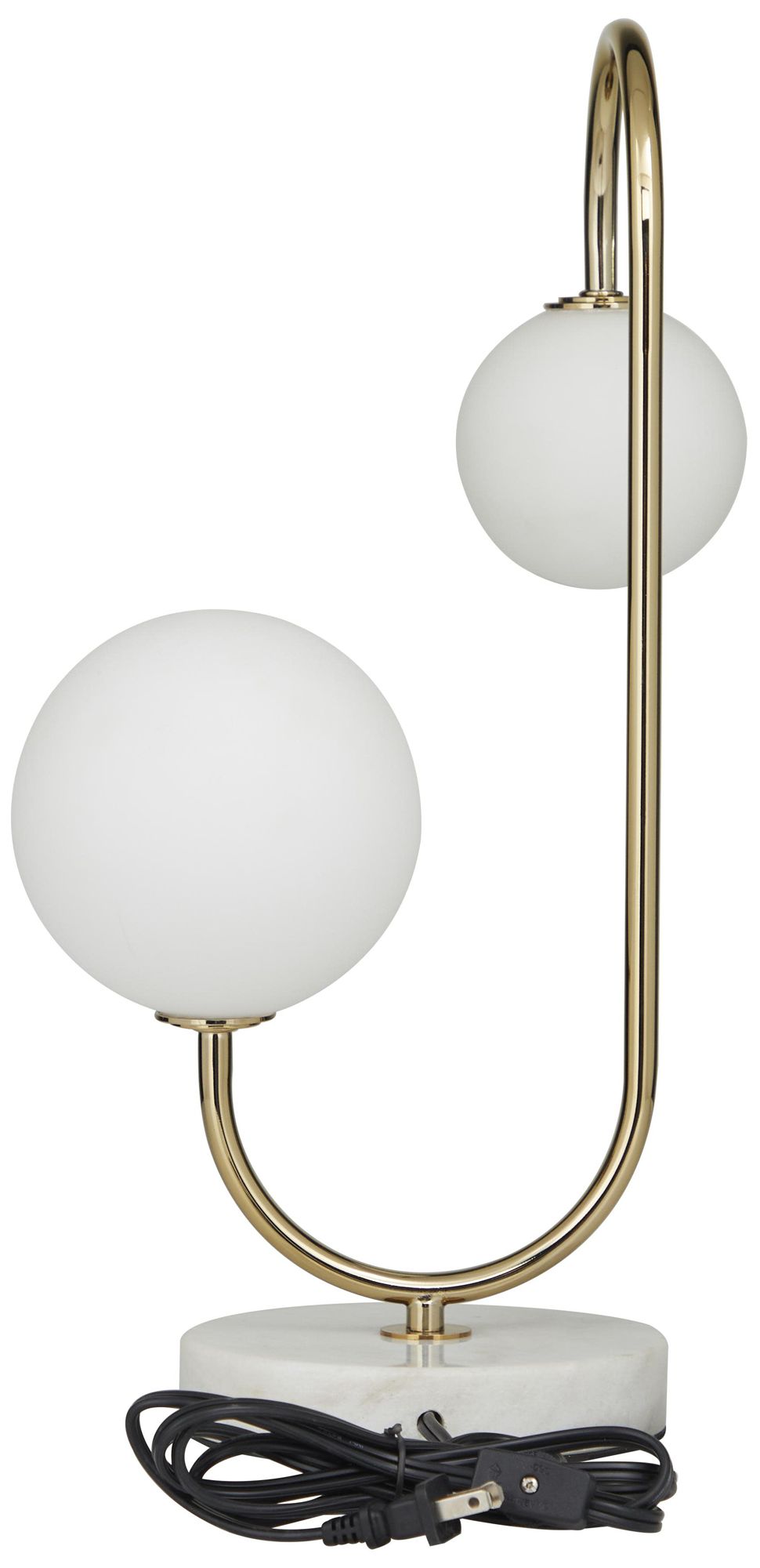 Image 5 Gold Metal Contemporary Table Lamp, 10" x 11" x 18" more views