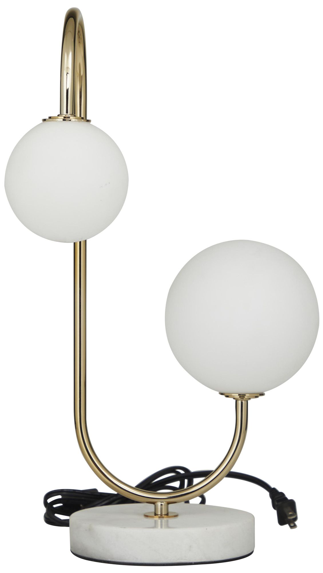 Image 6 Gold Metal Contemporary Table Lamp, 10" x 11" x 18" more views