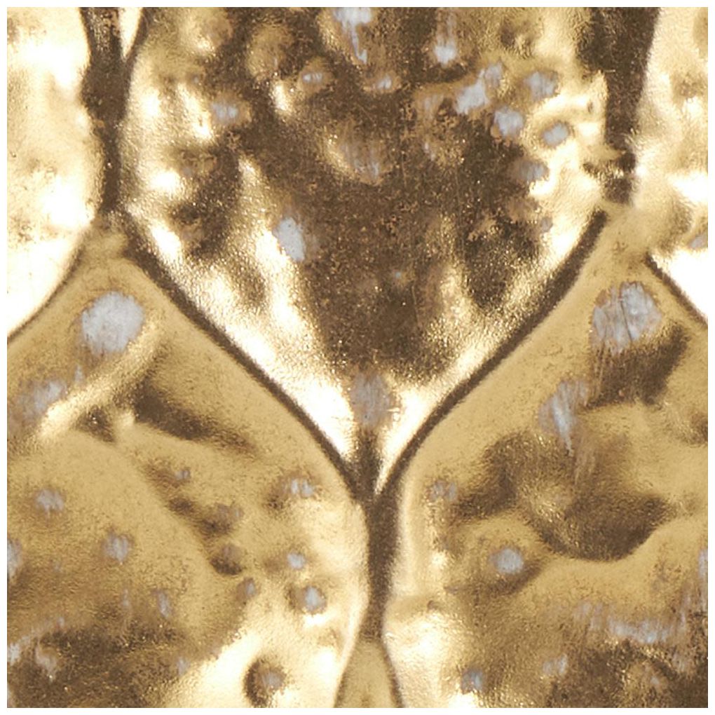 Gold Metal Contemporary Vase, 15" x 4" x 34"