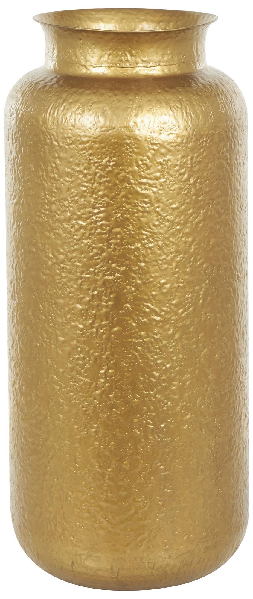 Image 2 Gold Metal Contemporary Vase, 16" x 16" x 36"