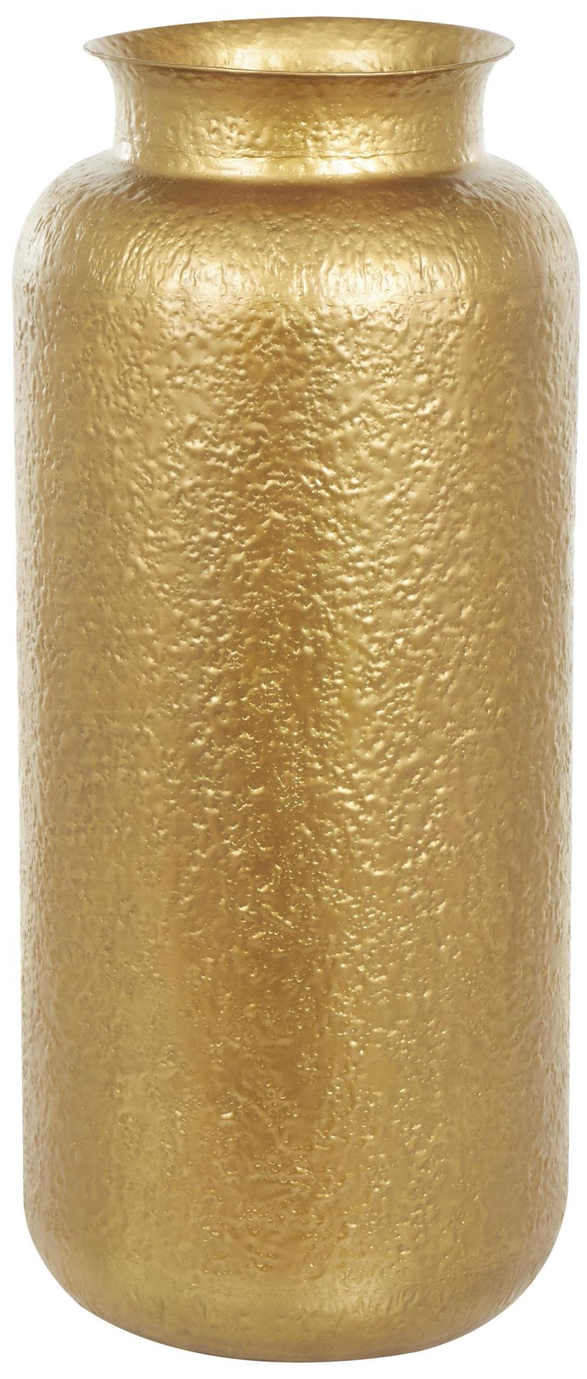 Image 5 Gold Metal Contemporary Vase, 16" x 16" x 36" more views