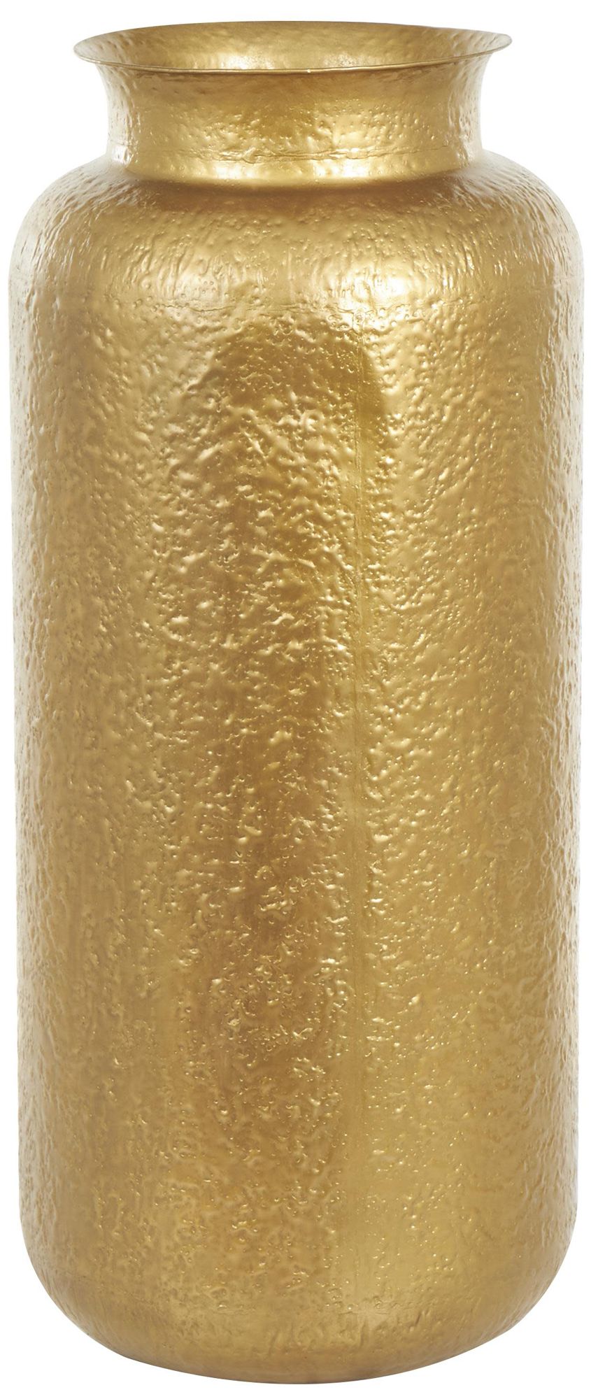 Image 6 Gold Metal Contemporary Vase, 16" x 16" x 36" more views