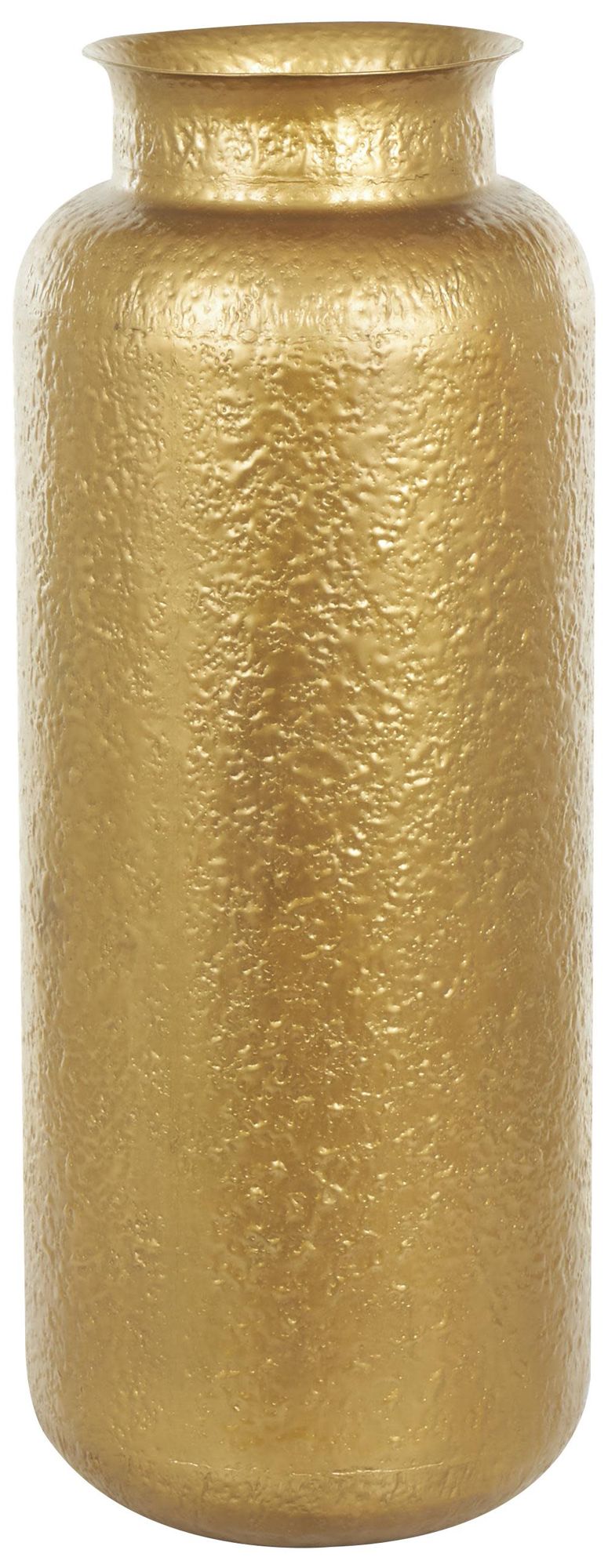 Image 2 Gold Metal Contemporary Vase, 16" x 16" x 40"