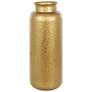2_Gold Metal Contemporary Vase, 16" x 16" x 40"