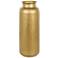 Gold Metal Contemporary Vase, 16" x 16" x 40"