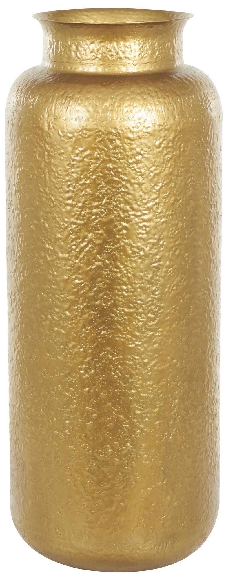 Image 6 Gold Metal Contemporary Vase, 16" x 16" x 40" more views