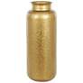6_Gold Metal Contemporary Vase, 16" x 16" x 40" more views