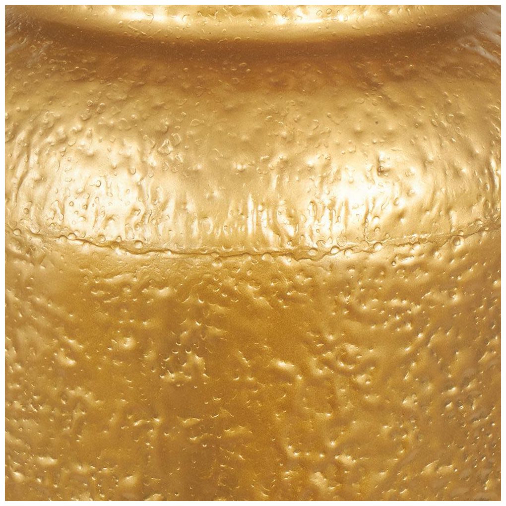 Gold Metal Contemporary Vase, 16" x 16" x 40"