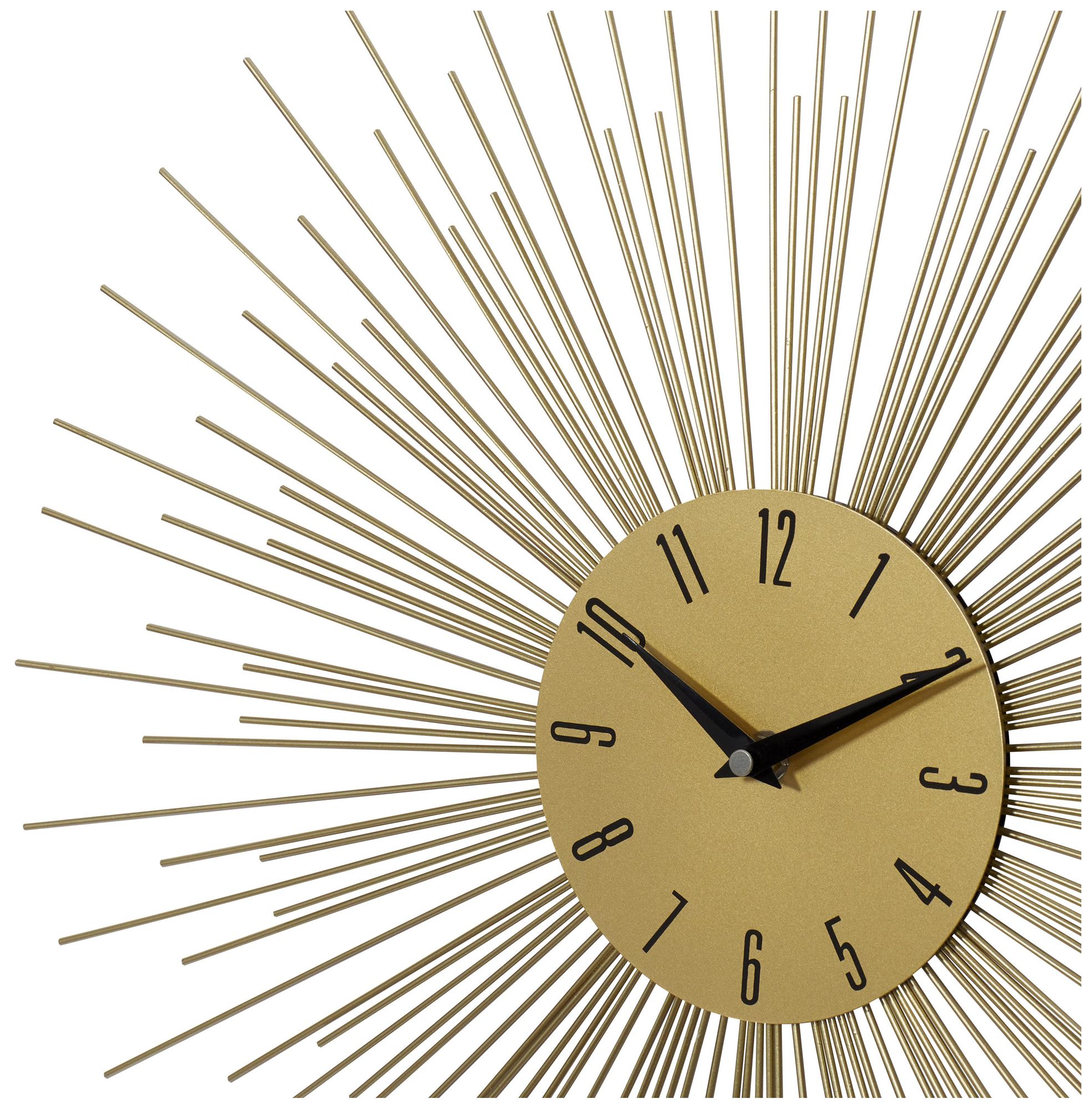 Image 3 Gold Metal Contemporary Wall Clock, 19" x 1" x 19" more views