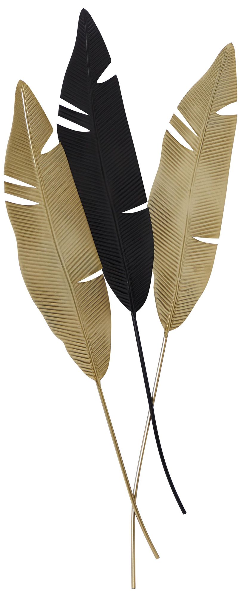 Image 5 Gold Metal Contemporary Wall Decor, 24" x 1" x 53" more views