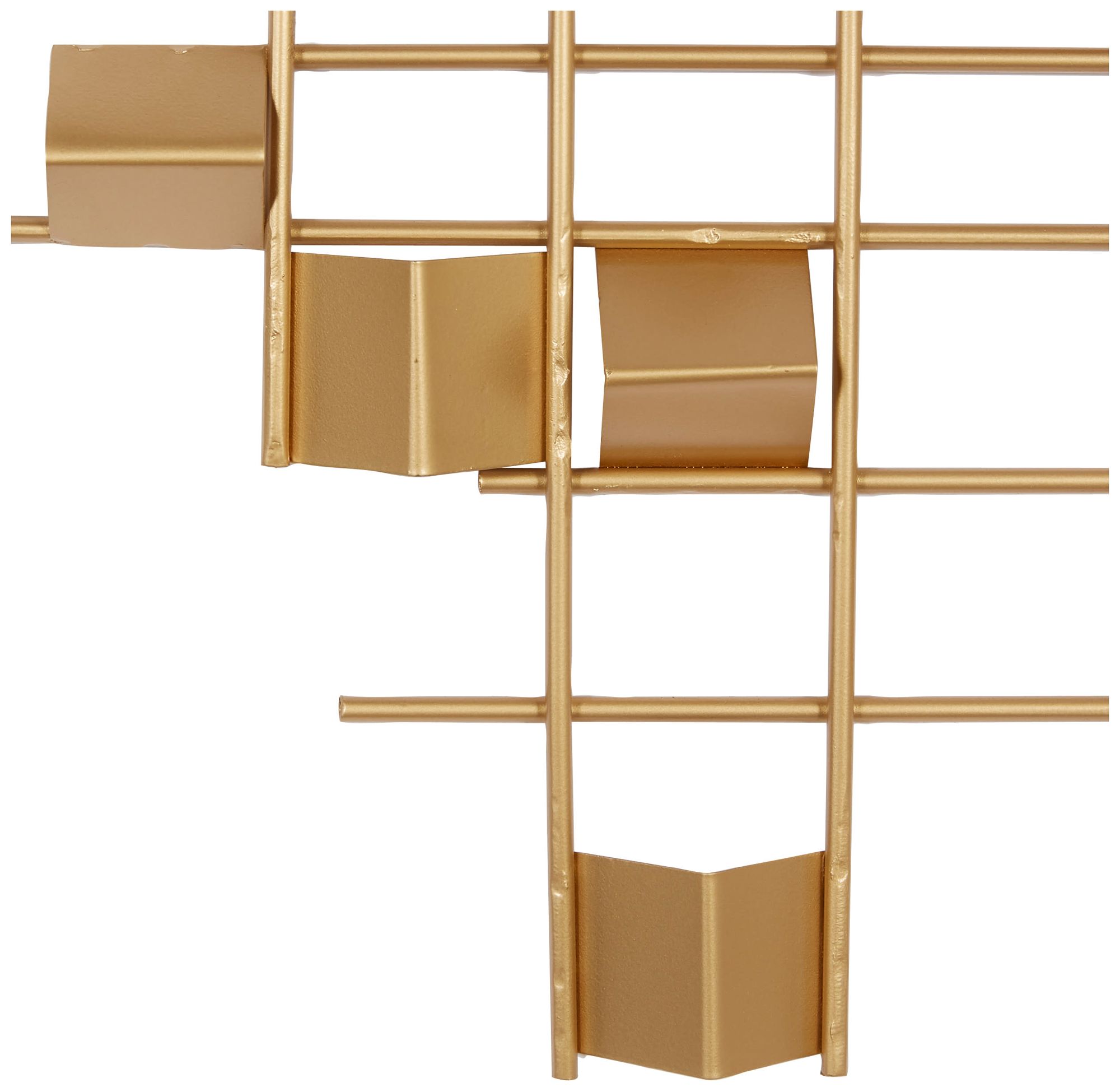 Image 4 Gold Metal Contemporary Wall Decor, 32" x 2" x 32" more views