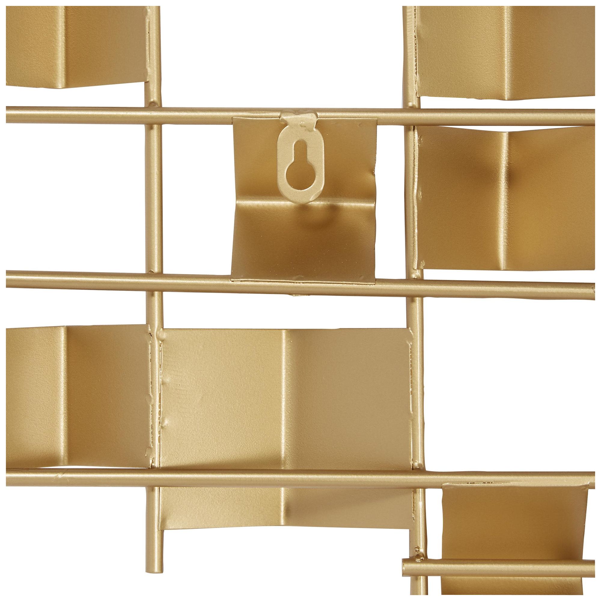 Image 5 Gold Metal Contemporary Wall Decor, 32" x 2" x 32" more views
