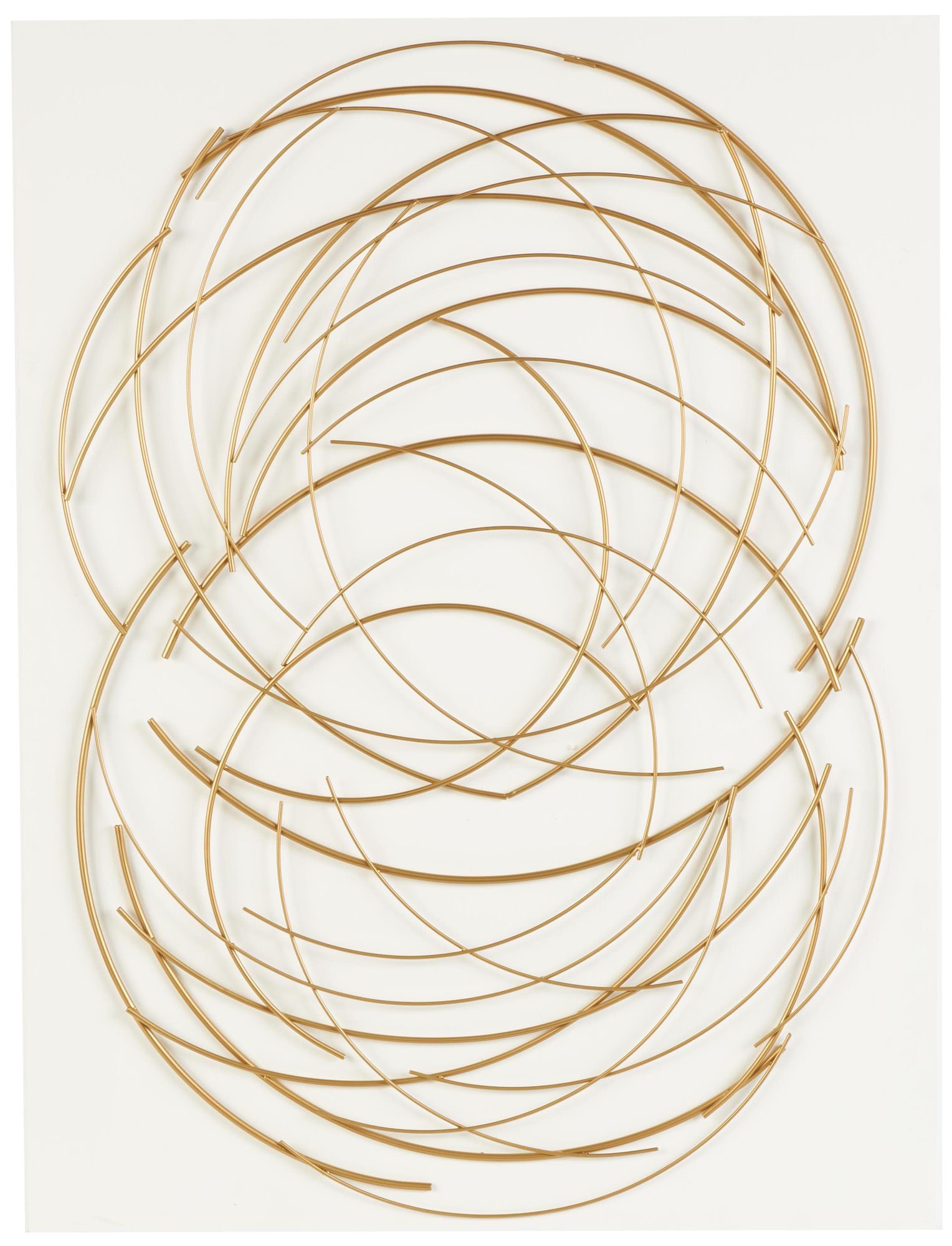 Image 2 Gold Metal Contemporary Wall Decor, 36" x 1" x 48"