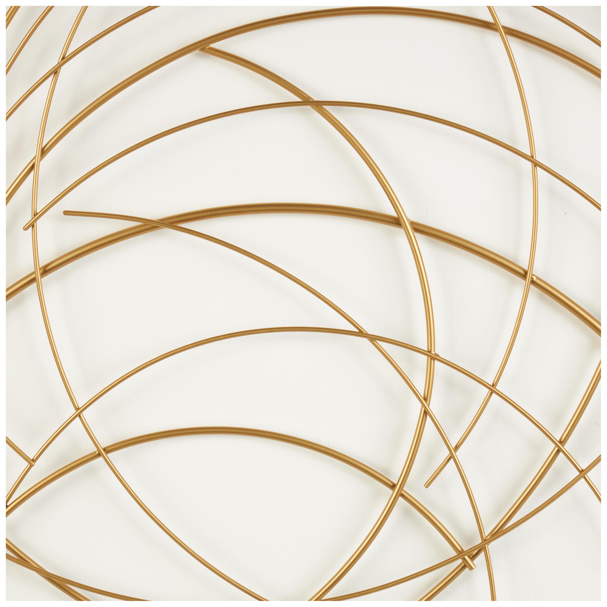 Image 3 Gold Metal Contemporary Wall Decor, 36" x 1" x 48" more views