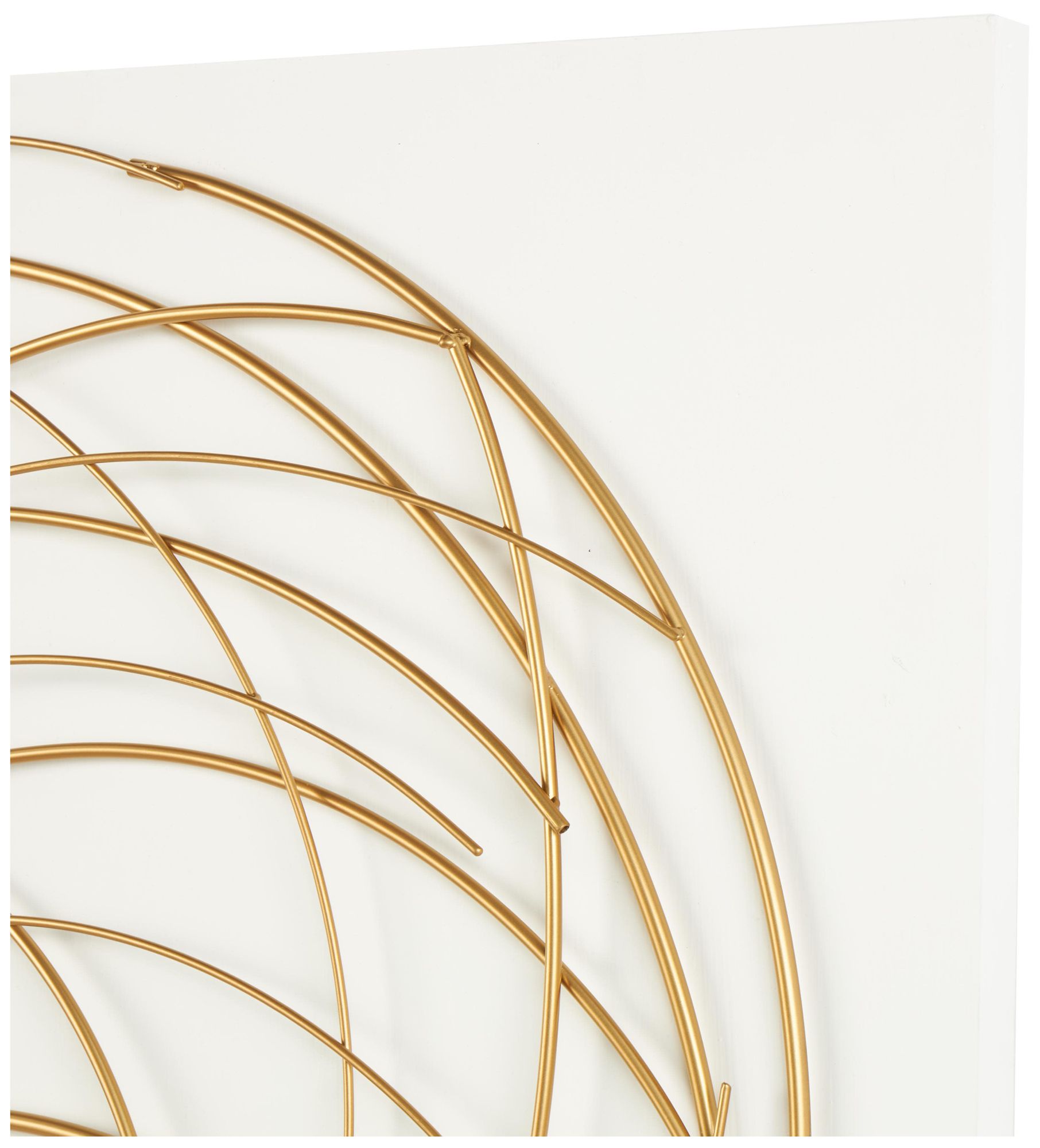 Image 4 Gold Metal Contemporary Wall Decor, 36" x 1" x 48" more views