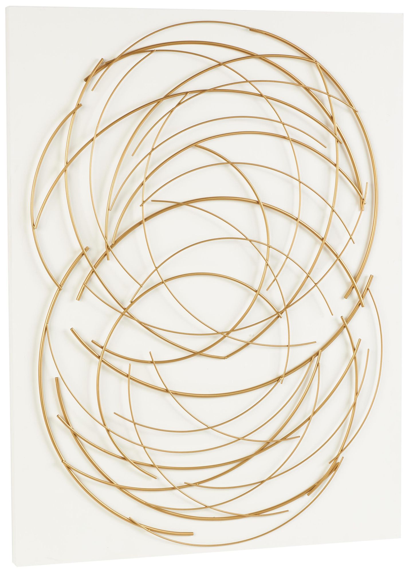 Image 6 Gold Metal Contemporary Wall Decor, 36" x 1" x 48" more views