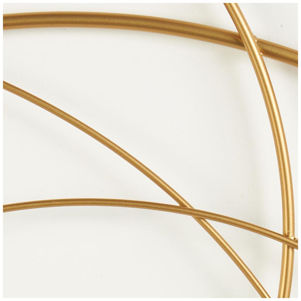 Gold Metal Contemporary Wall Decor, 36" x 1" x 48"