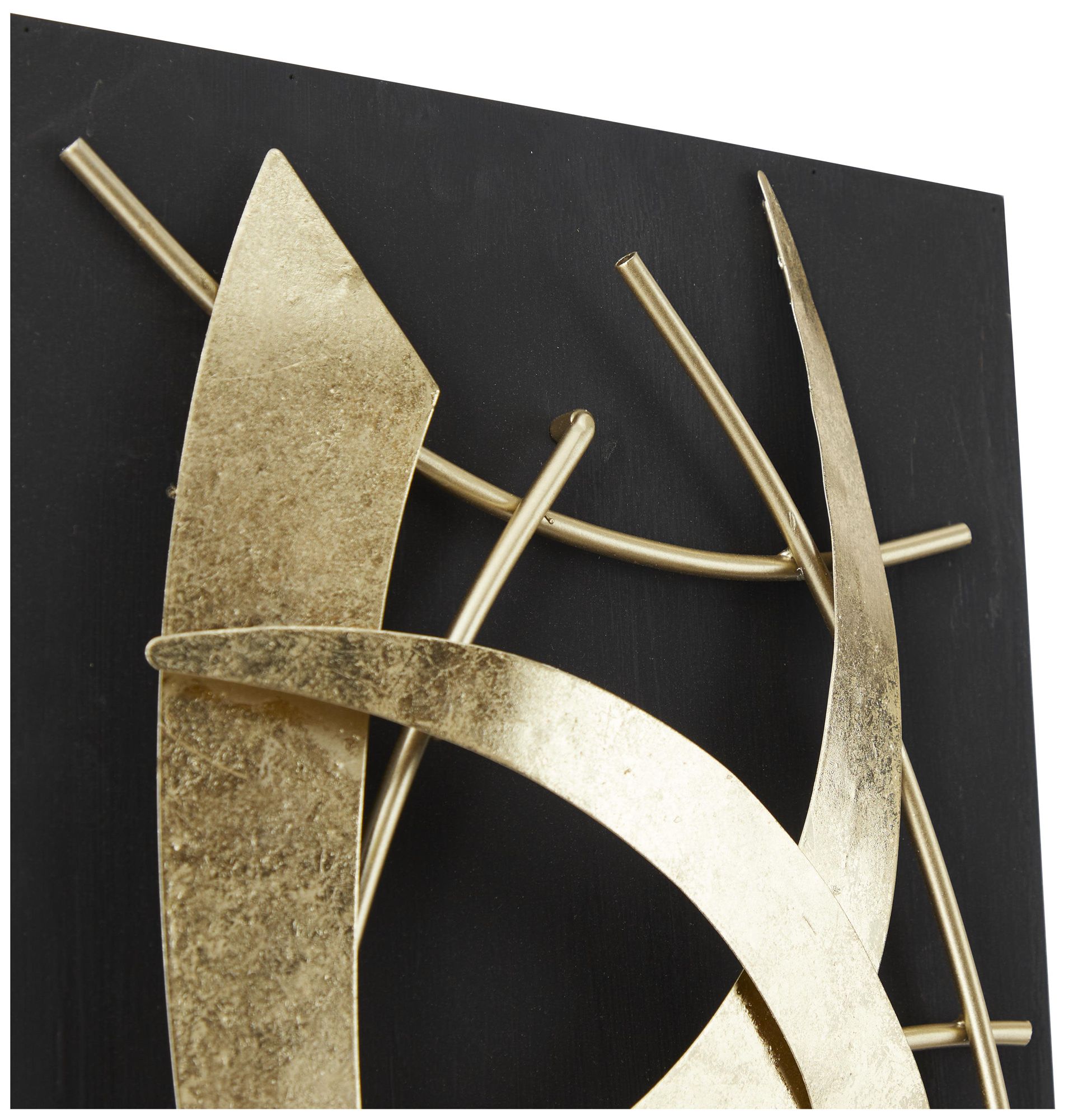Image 3 Gold Metal Contemporary Wall Decor, S/2 12"W, 36"H more views