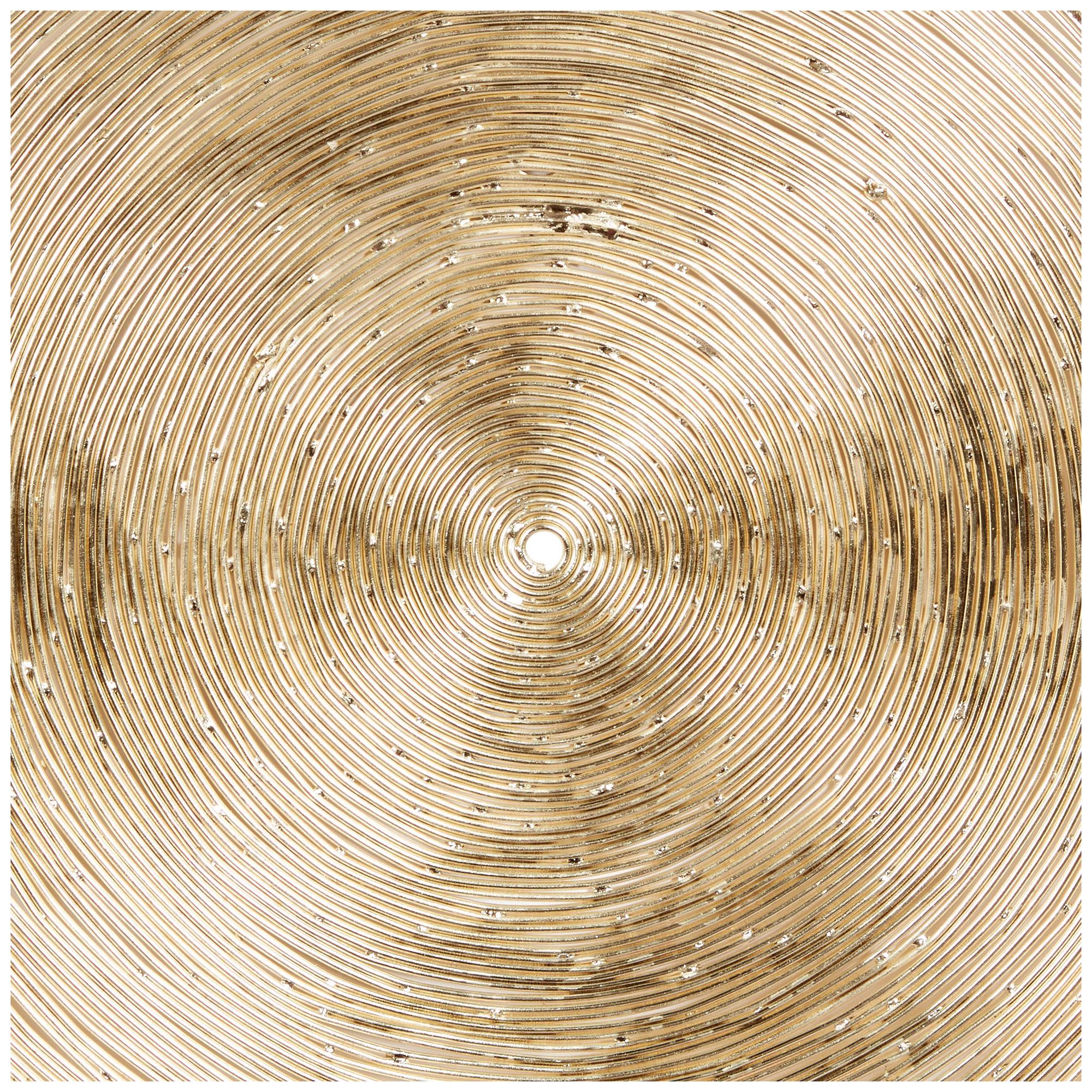 Image 3 Gold Metal Contemporary Wall Decor, S/3 23", 18", 15"W more views