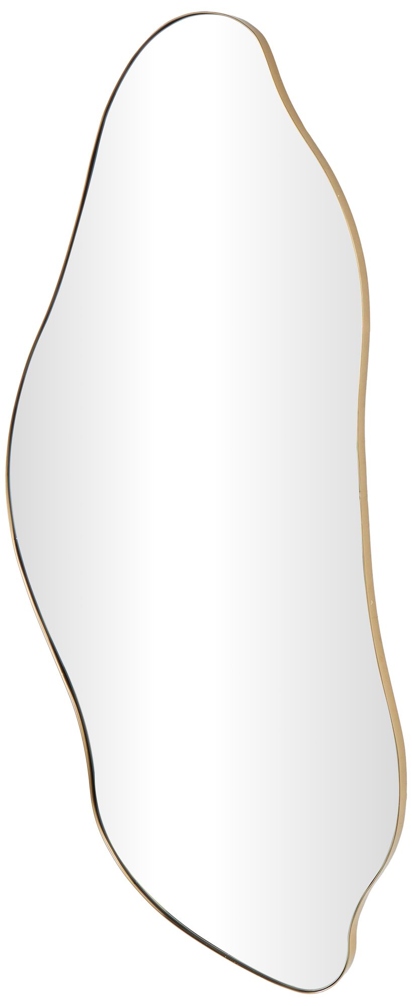 Image 2 Gold Metal Contemporary Wall Mirror, 20" x 1" x 48"