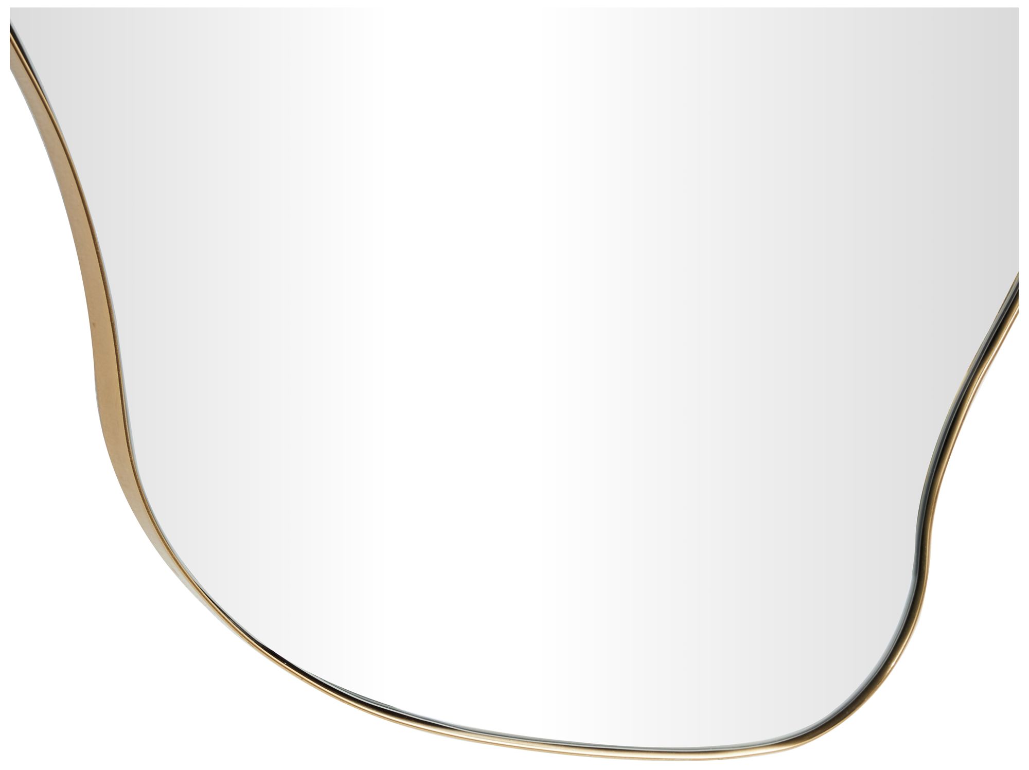 Image 3 Gold Metal Contemporary Wall Mirror, 20" x 1" x 48" more views